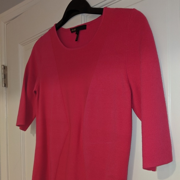 Maje hot pink knit sweater - Picture 3 of 6